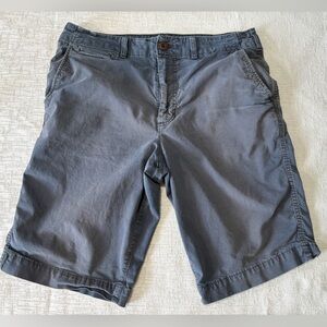 American Eagle Outfitters Blue/Gray Flat Front Shorts Men’s 34